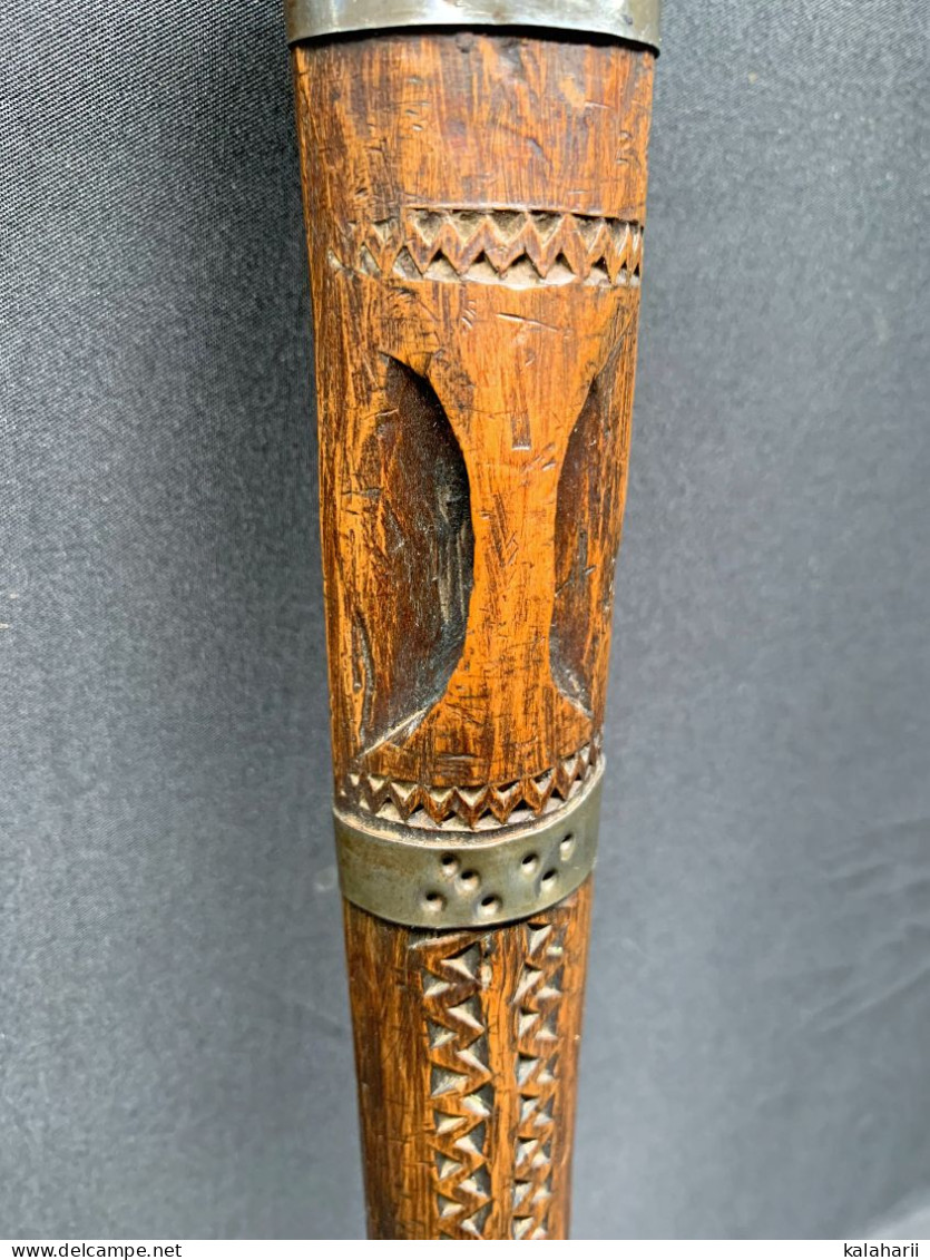 SUPERBE ET ANCIEN COUTEAU FLISSA ALGERIEN DU XIX° SIECLE, POIGNARD AFRICAIN DU MAGHREB - Knives/Swords