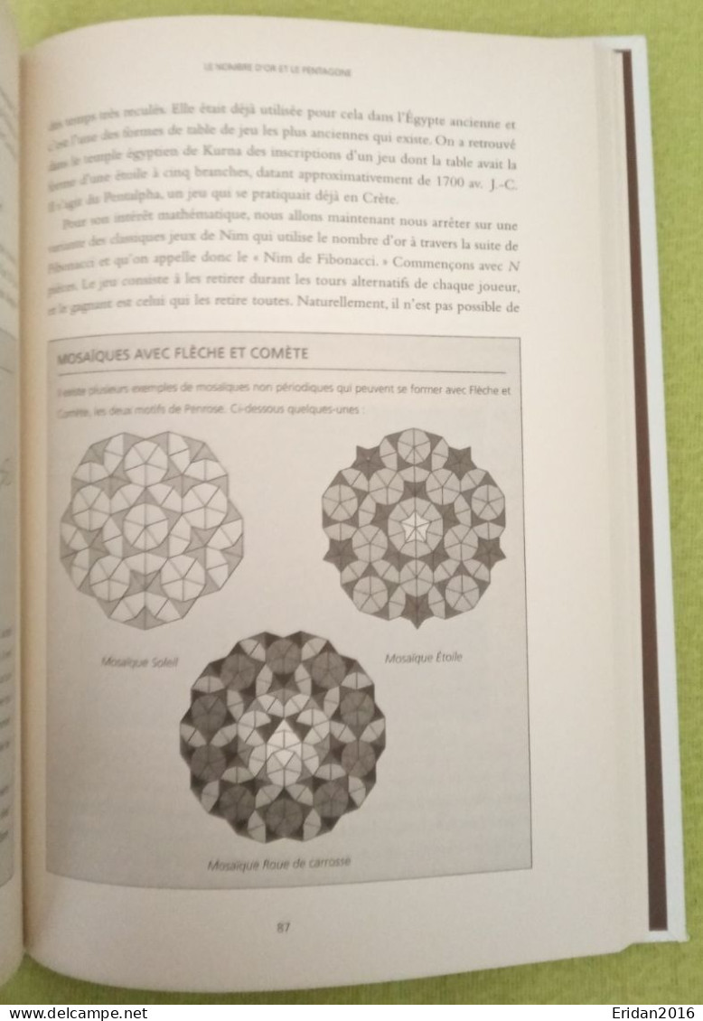 Le  Nombre D'Or : Le Langage Mathématique De La Beauté :  Fernando Corbalan : GRAND FORMAT - Sciences