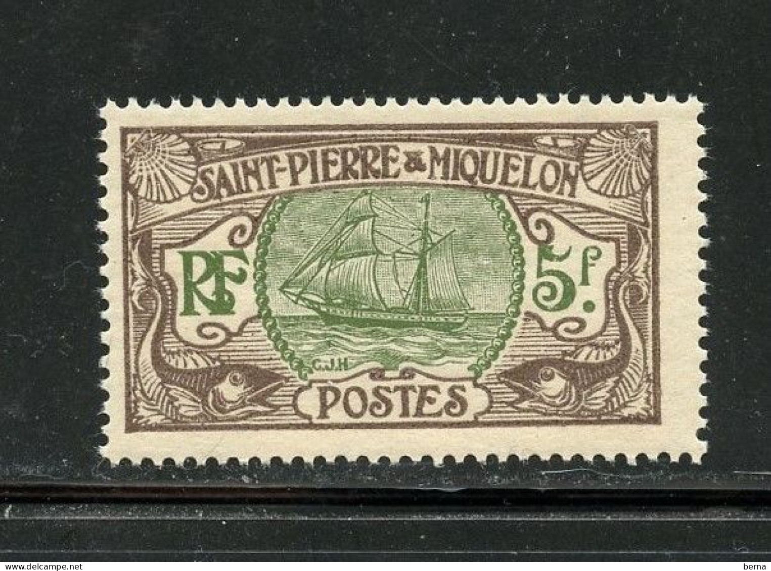 SAINT PIERRE ET MIQUELON 93  GOMME COLONIALE  NEUF SANS CHARNIERE - Nuevos