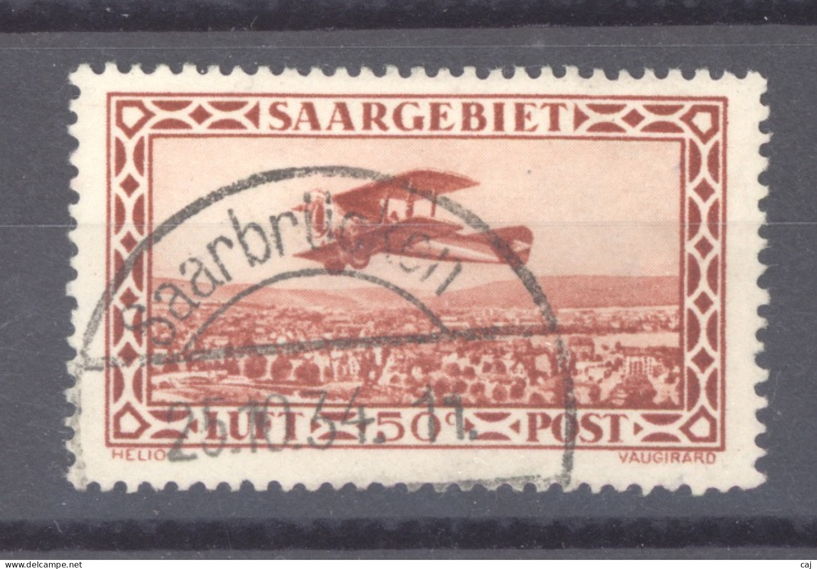 Sarre  -  Avion  :  Yv  1  (o) - Airmail