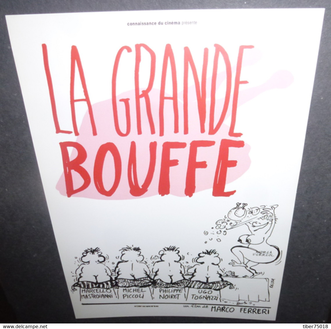Affiche Dossier De Presse (21 X 30) La Grande Bouffe (illustration : Reiser) Cinéma - Affiches