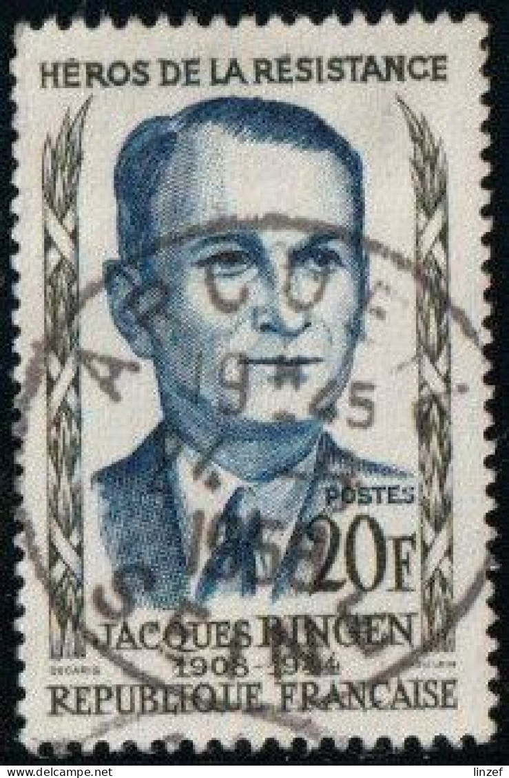 France 1958 Yv. N°1160 - Héros De La Résistance - Jacques Bingen - Oblitéré - Used Stamps