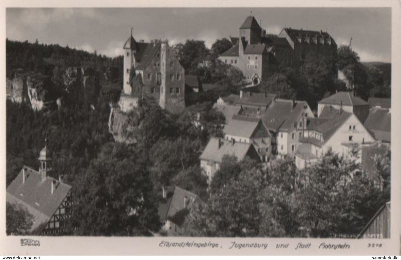 58098 - Hohnstein - Jugendburg Und Stadt - Ca. 1950 - Hohnstein (Sächs. Schweiz)