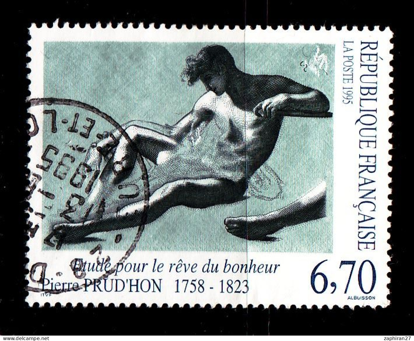 1995 N 2927 PRUD'HOM OBLITERE CACHET ROND 1995 #234# - Usados