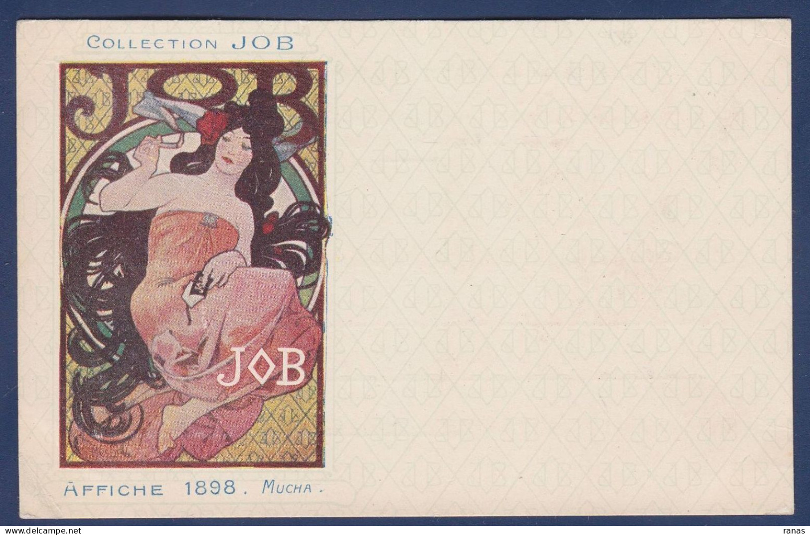 CPA Mucha Art Nouveau Illustrateur Femme Woman Non Circulé JOB Publicité Publicitaire - Mucha, Alphonse