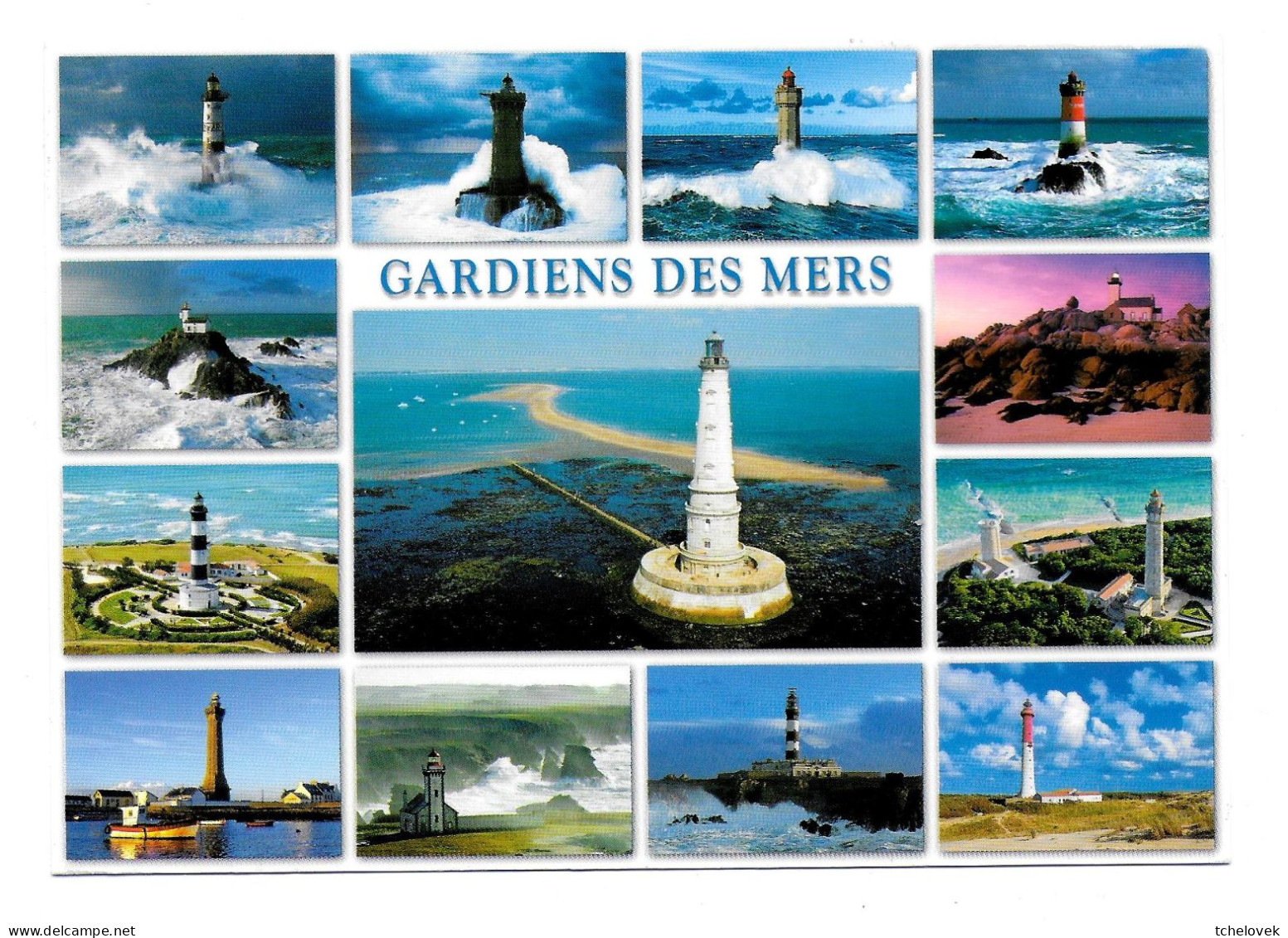 Thèmes. Phares. Coucher De Soleil  & Cou17 & Phares Bretagne 3 Vues & Pachyderme & SFR & 11 St Mathieu & Gardiens - Lighthouses