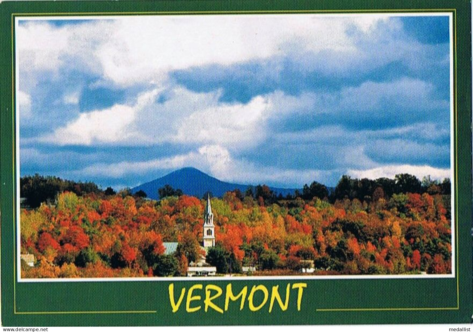 LOT DE 2 CPM..ETATS UNIS..USA..VERMONT..JEFFERSONVILLE..AUTUMN IN VERMONT...4 SCANS - Sonstige & Ohne Zuordnung