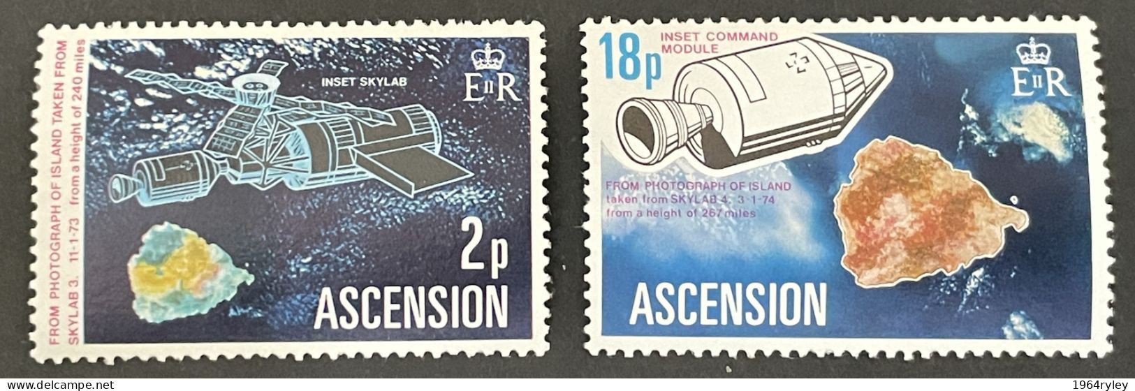 ASCENSION - MNH** -  1974 - # 185/186 - Ascension (Ile De L')
