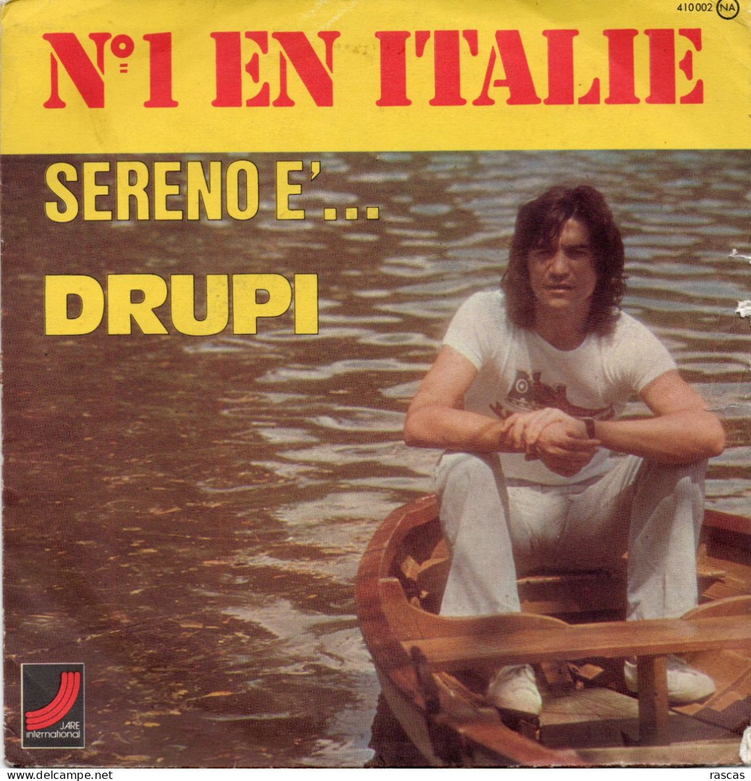 DISQUE VINYL 45 T DU CHANTEUR ITALIEN DRUPI - SERENO E' - Disco, Pop