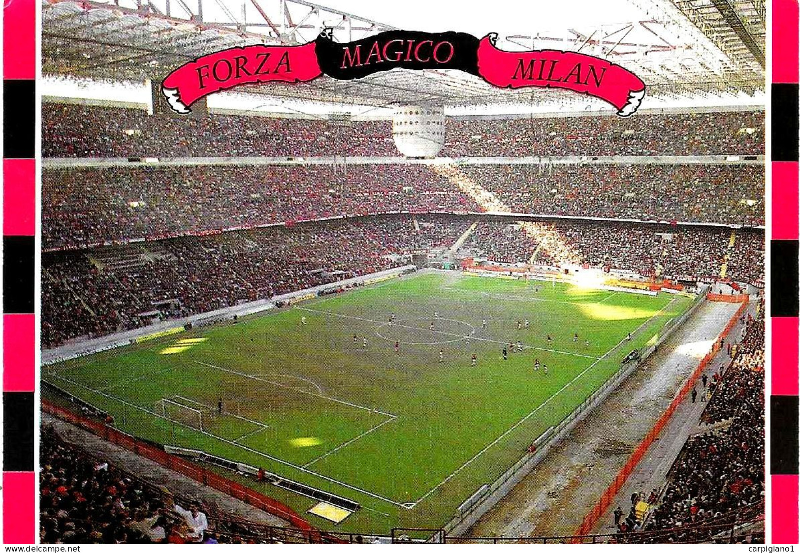 ITALIA ITALY - 1994 MILANO Coppa Campioni Calcio MILAN-SALZBURG 3-0 Su Cartolina Stadio San Siro - 8166 - 1991-00: Poststempel