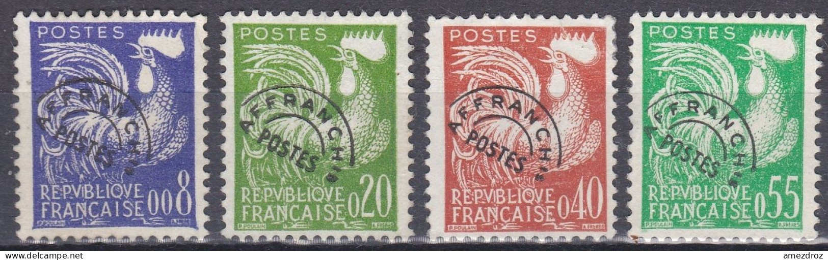 France Préoblitéré 1964 N° 119-122 (*) Coq (K15) - 1964-1988