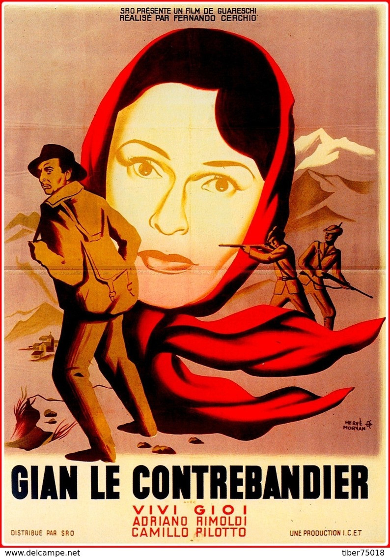 Carte Postale : Gian Le Contrebandier (cinéma Affiche Film) Illustration : Hervé Morvan - Morvan