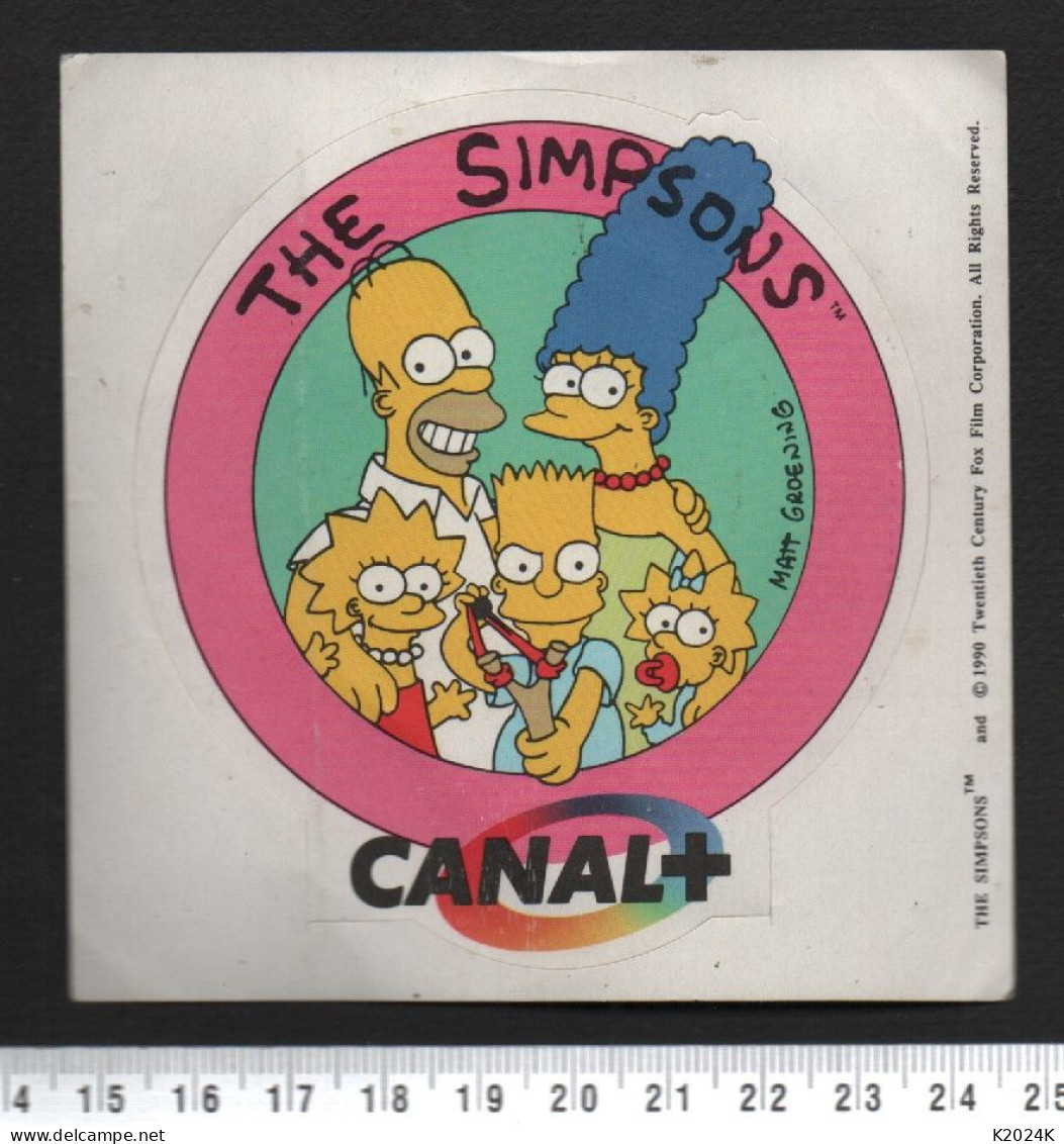 CANAL + THE SIMPSONS  / RADIO FM TV / AUTOCOLLANT - Pegatinas