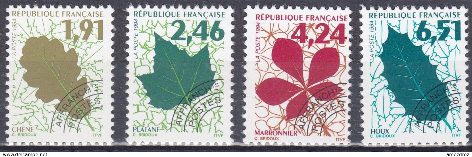 France Préoblitéré 1994 N° 232-235 NMH ** Feuilles D'arbres (K15) - 1989-2008