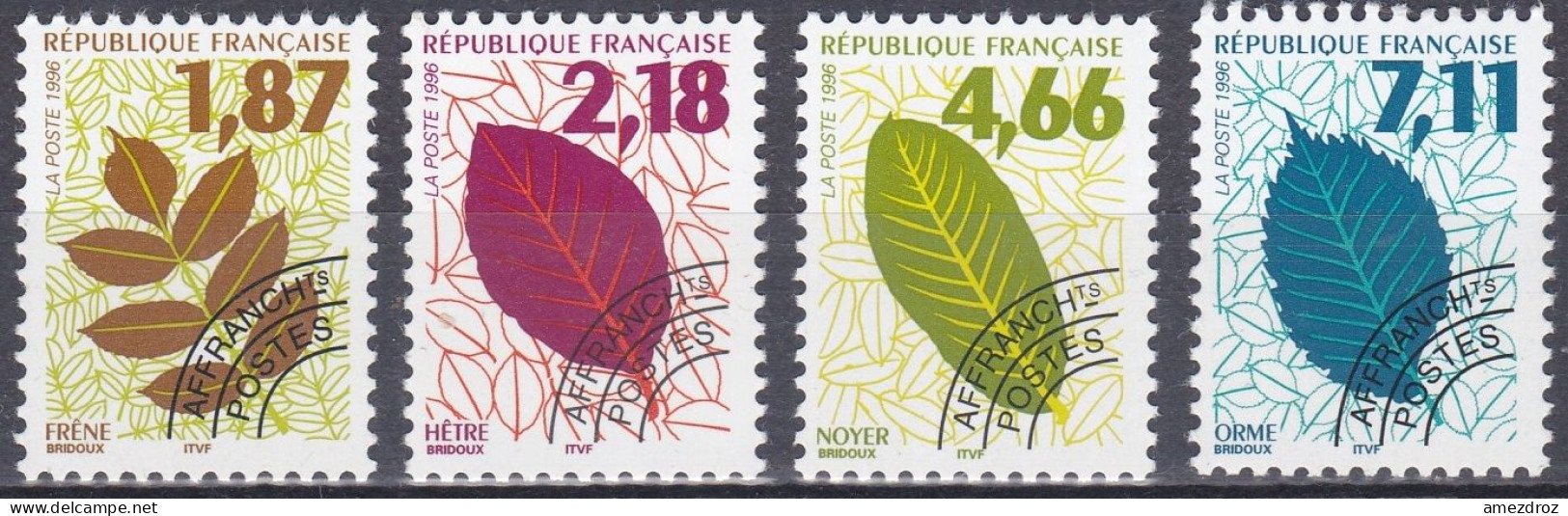 France Préoblitéré 1996 N° 236-239 NMH ** Feuilles (K15) - 1989-2008