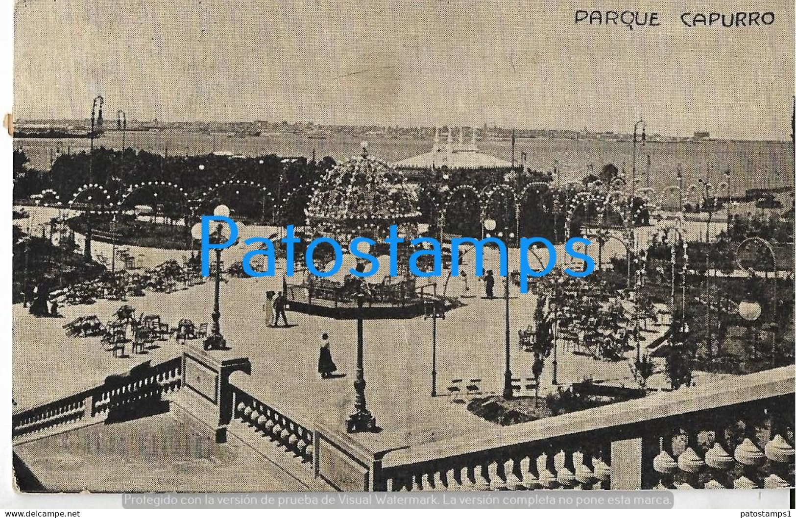 226061 URUGUAY MONTEVIDEO PARQUE CAPURRO CIRCULATED TO ARGENTINA POSTAL POSTCARD - Uruguay