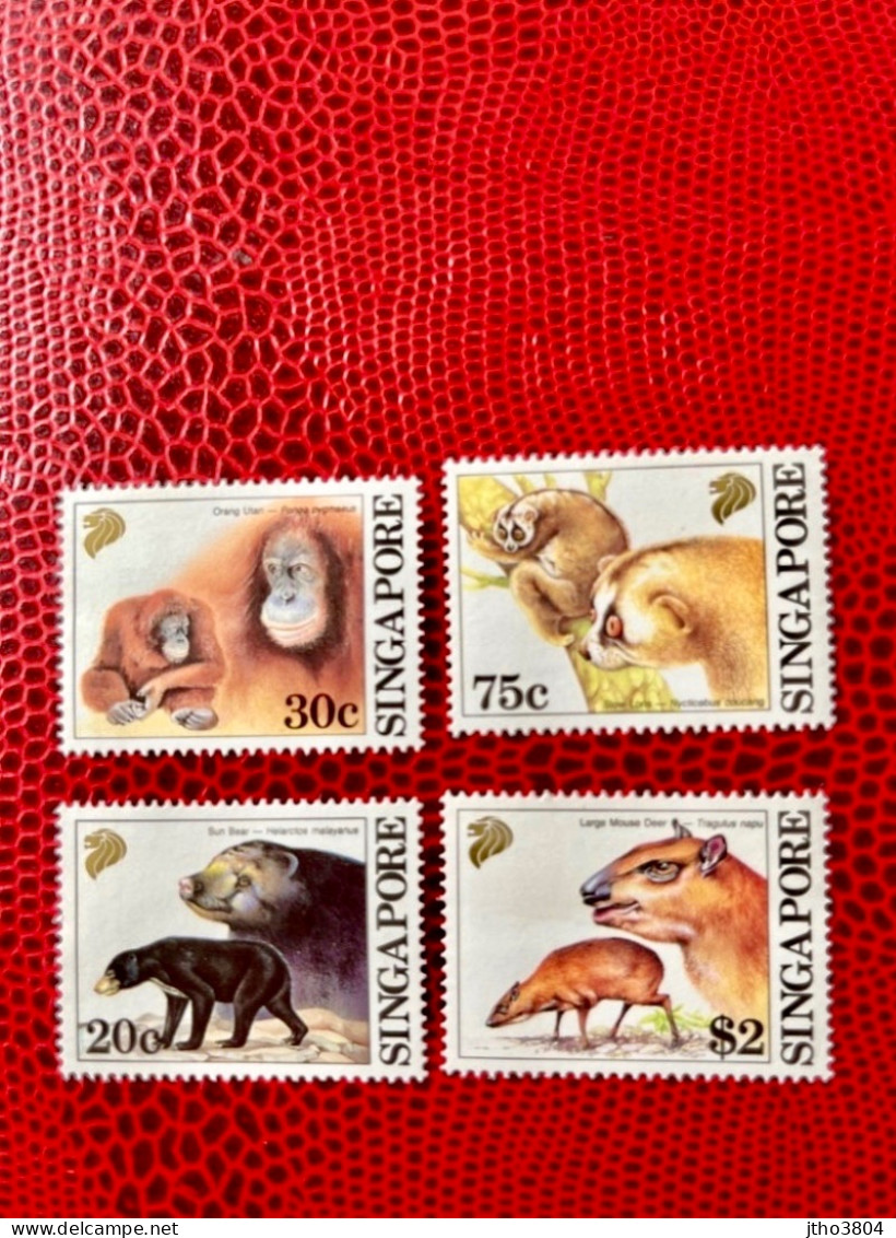 SINGAPOUR 1993 4v Neuf MNH ** Mi 676 679 Mamíferos Mammals Säugetiere Mammiferi Mammifère SINGAPORE - Singes