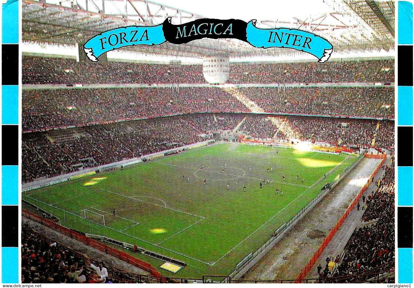 ITALIA ITALY - 1995 MILANO Coppa UEFA Calcio INTER-LUGANO 0-1 Su Cartolina Stadio San Siro - 8184 - 1991-00: Storia Postale