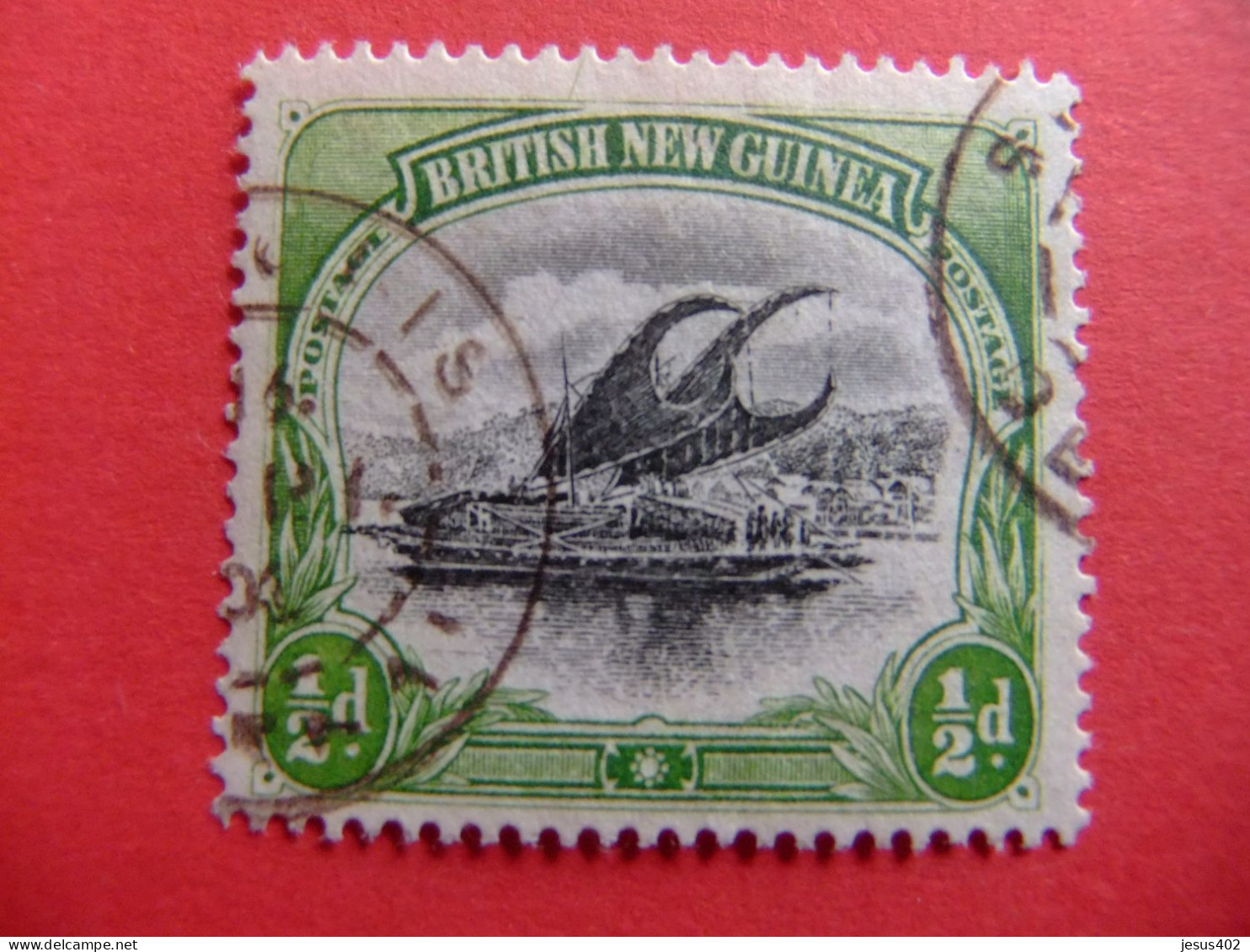 52 PAPUA BRITISH NEW GUINEA 1901 / LAKATOI EN EL RIO MAMBARA YVERT 1 FU  SG 1 FU - Papouasie-Nouvelle-Guinée