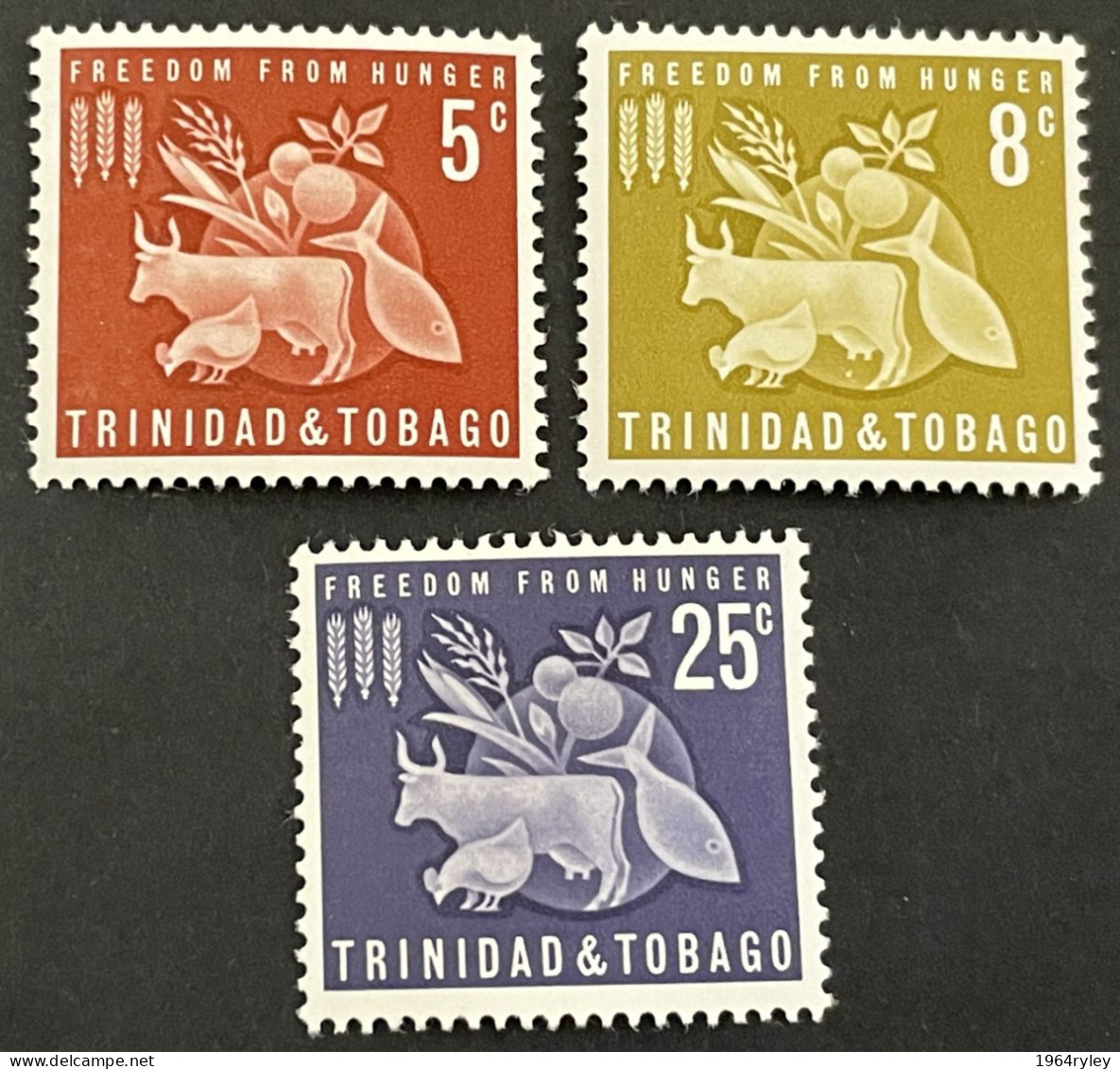 TRINIDAD - MNH** -  1963 - # 194/196 - Trinité & Tobago (1962-...)