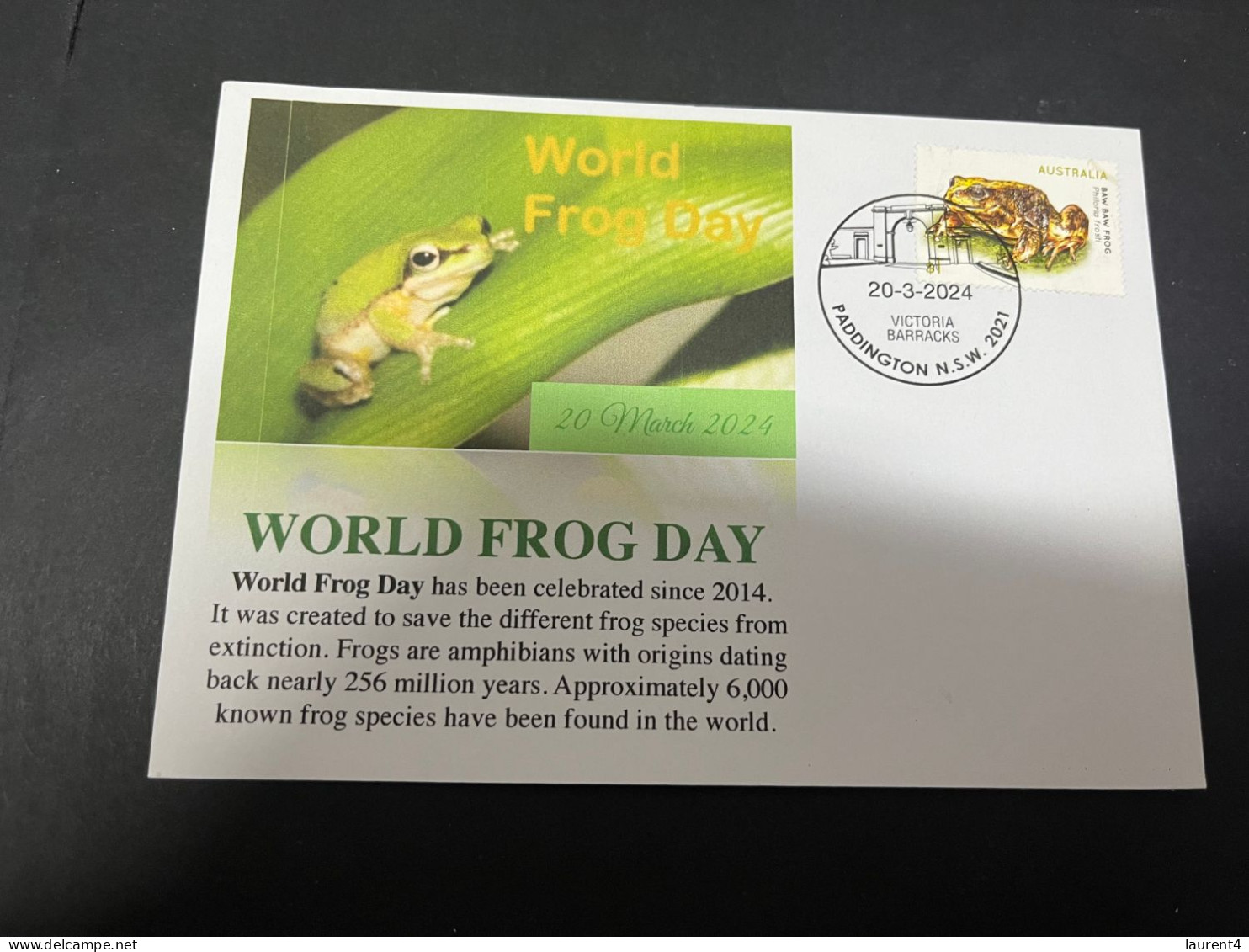 27-3-2024 (4 Y 12) World Frog Day / Journées des Grenouille (today 20-3-2024) + 3 FROG related covers...