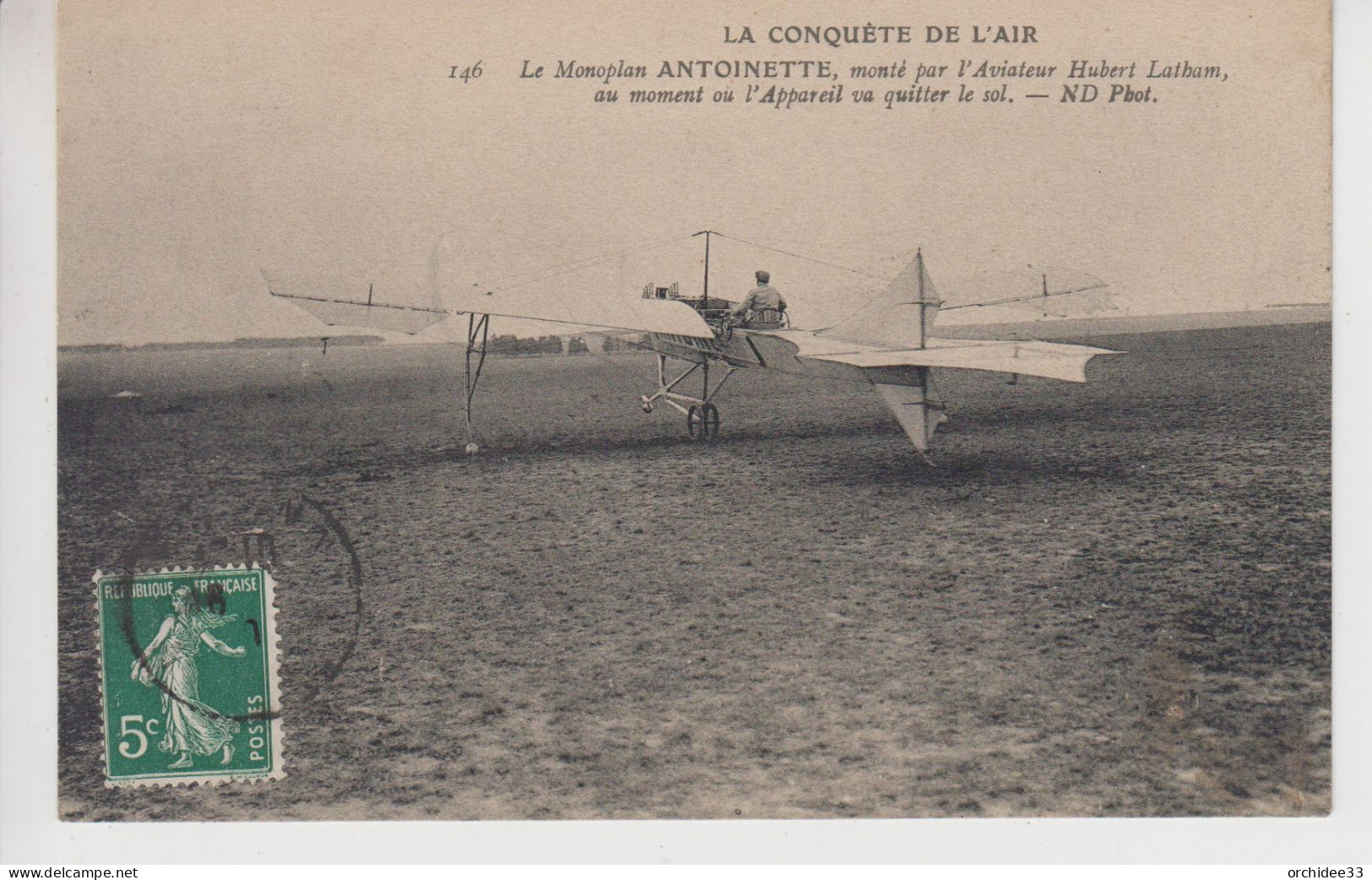 CPA La Conquête De L'Air - Le Monoplan Antoinette, Monté Par L'aviateur Hubert Latham, Au Moment Où L'appareil ... - ....-1914: Précurseurs