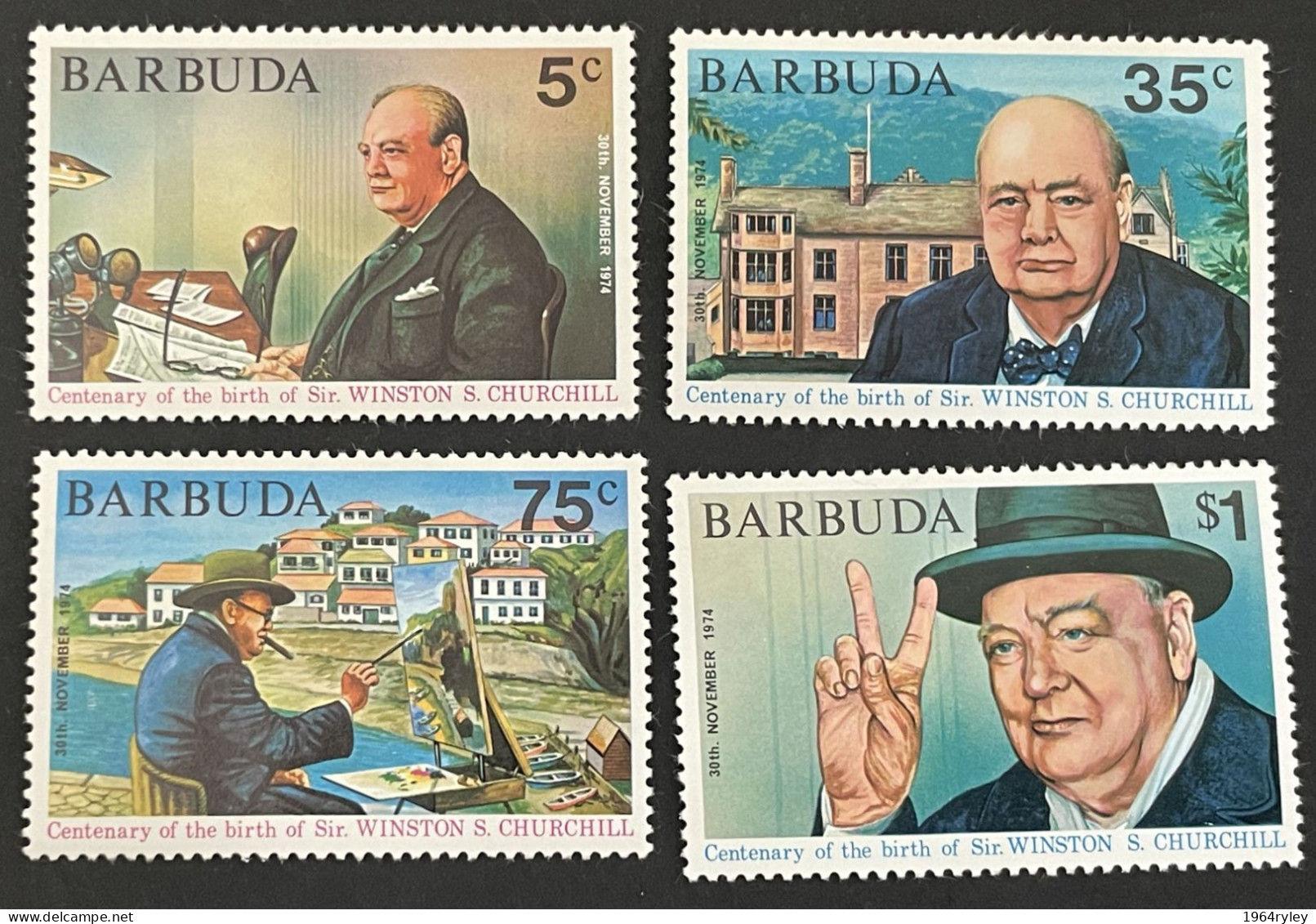 BARBUDA - MNH** -  1974 CHURCHILL CENTENARY - # - Antigua And Barbuda (1981-...)