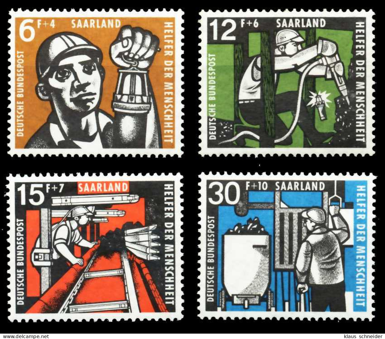 SAAR OPD 1957 Nr 404-407 Postfrisch S3E9EFE - Unused Stamps