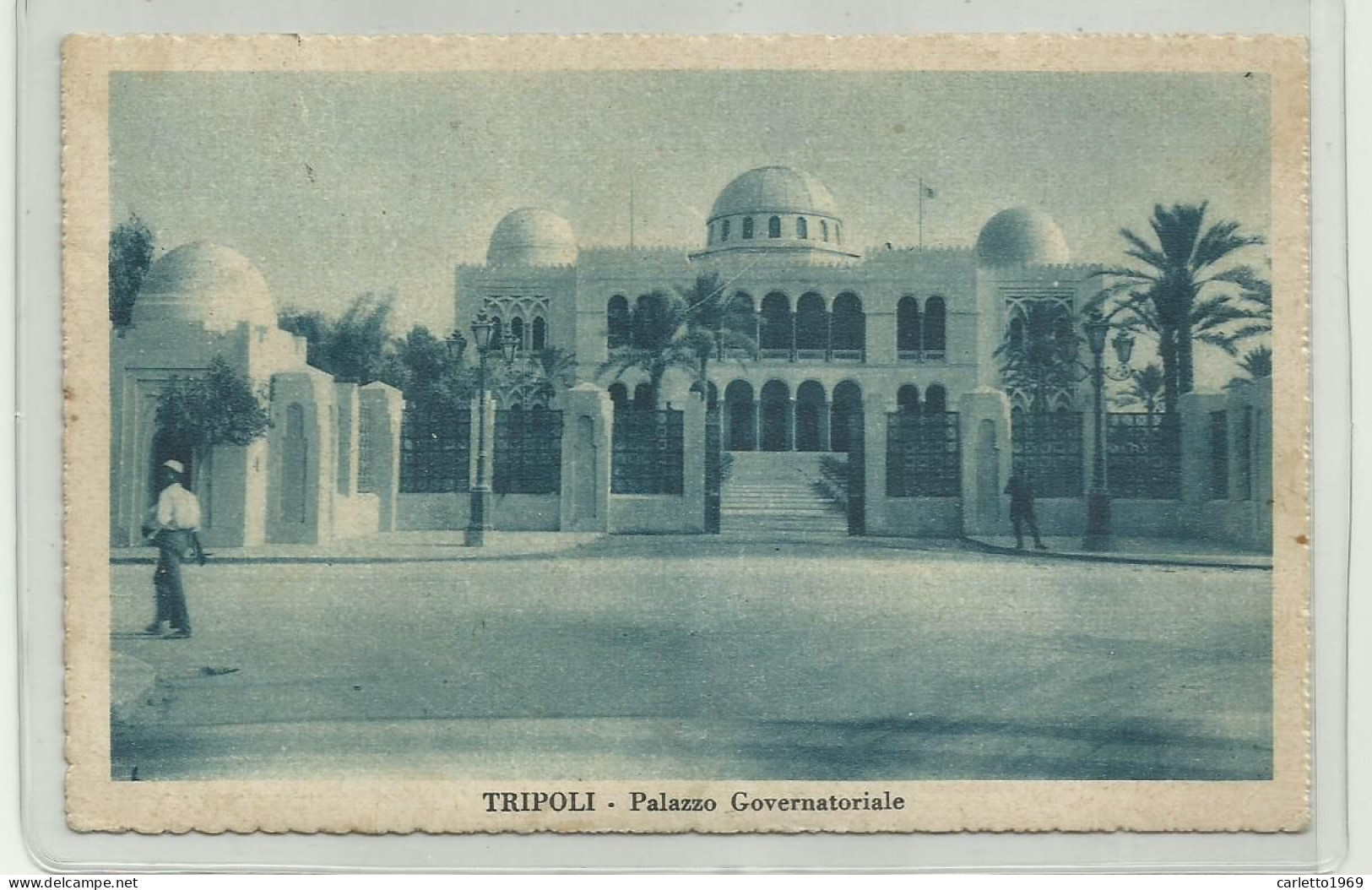 TRIPOLI - PALAZZO GOVERNATORIALE 1937  - VIAGGIATA FP - Libia