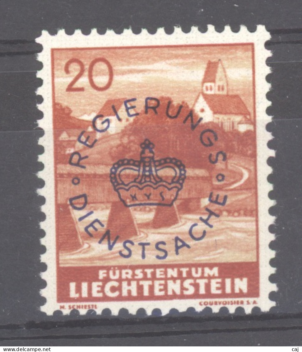 Liechtenstein  -  Service  :  Yv  23a  **  Surcharge Violette - Official