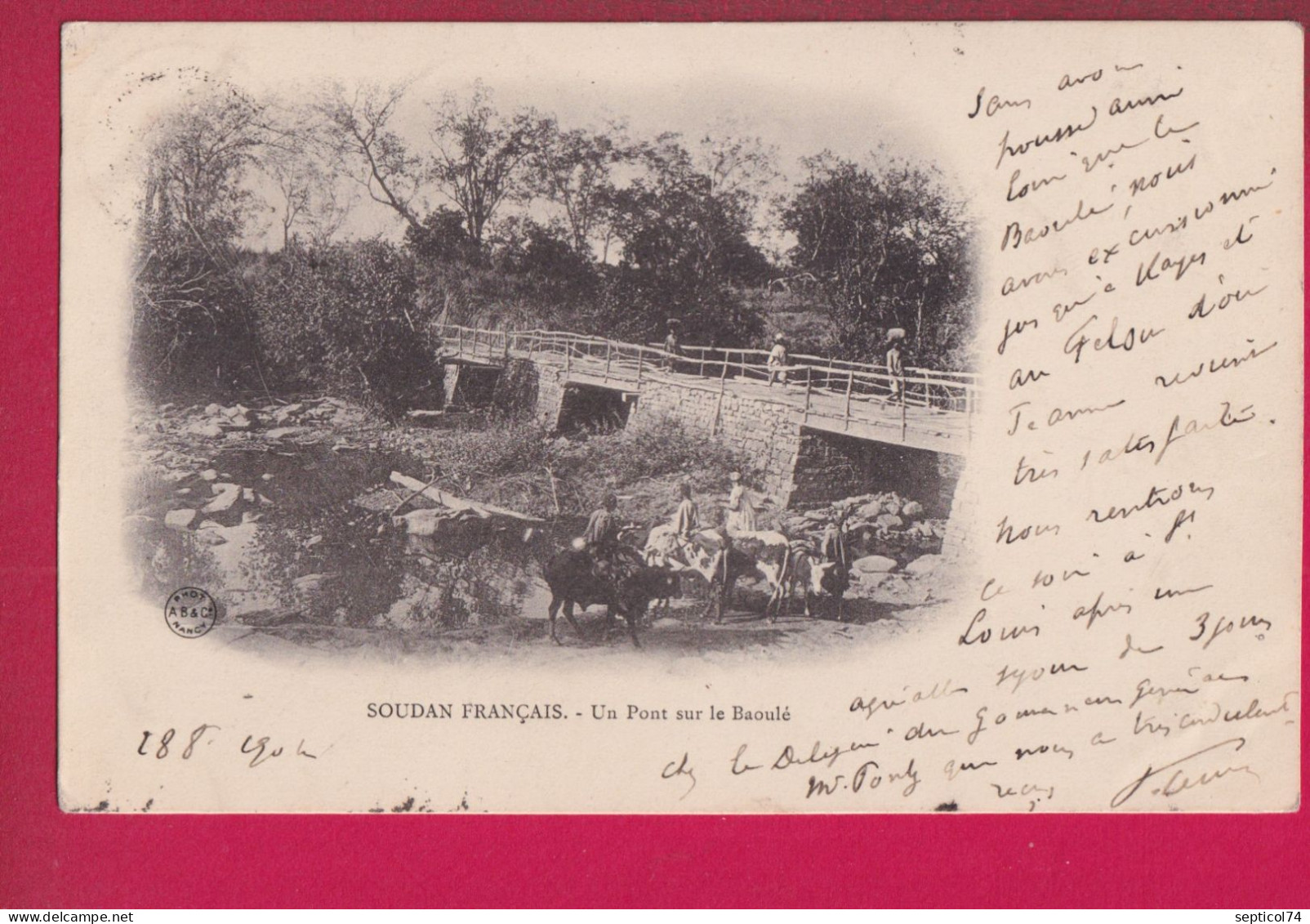 CAD KAYES SOUDAN FRANCAIS 1904 AMBULANT MARITIME BUENOS AYRES A BORDEAUX LIGNE J N°4 POUR SAINTES CHARENTE INFERIEURE - Cartas & Documentos