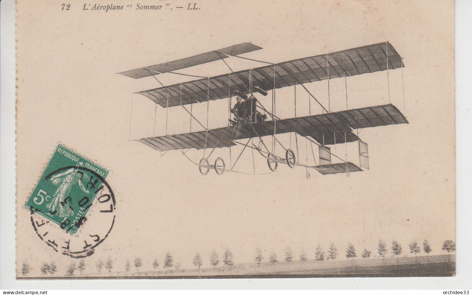 CPA L'aéroplane "Sommer" - ....-1914: Précurseurs