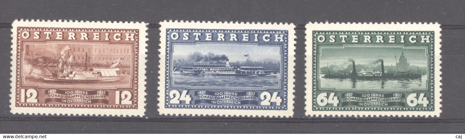Autriche  :  Yv  496-98  **   Bateau - Boat - Unused Stamps