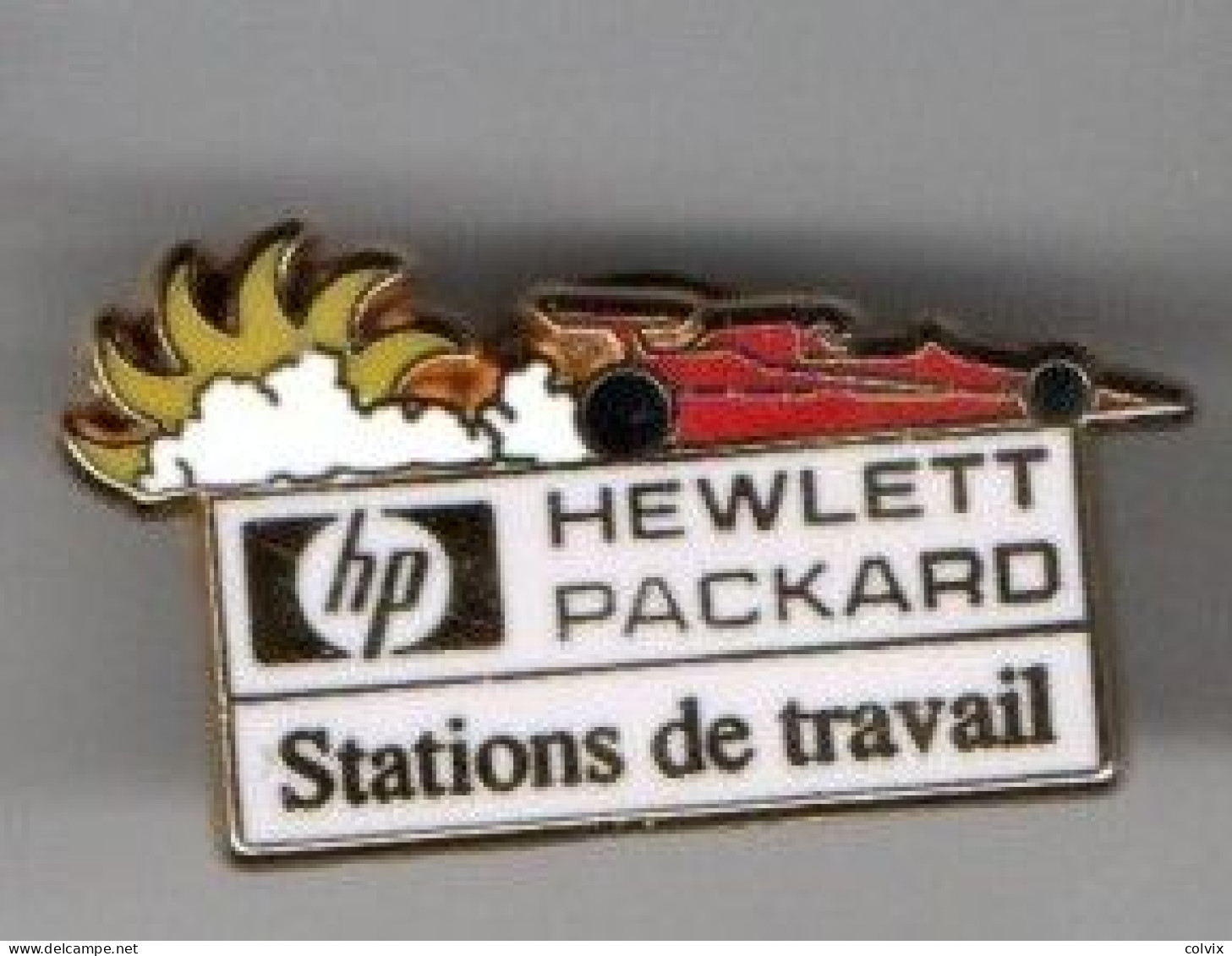 PIN'S HEWLETT PACKARD Signé METAL DECOR PULSIONS GRAPHIQUES - Informatica