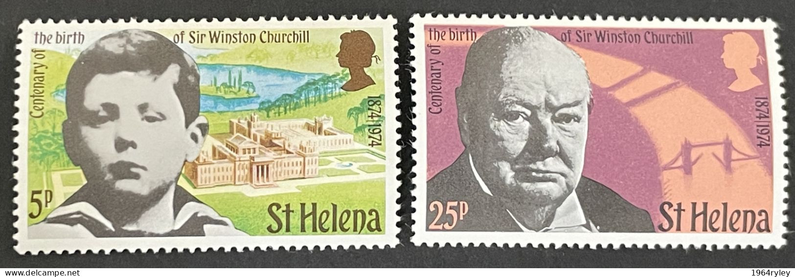 ST. HELENA - MNH** -  1974 CHURCHILL CENTENARY - # 272/273 - Saint Helena Island