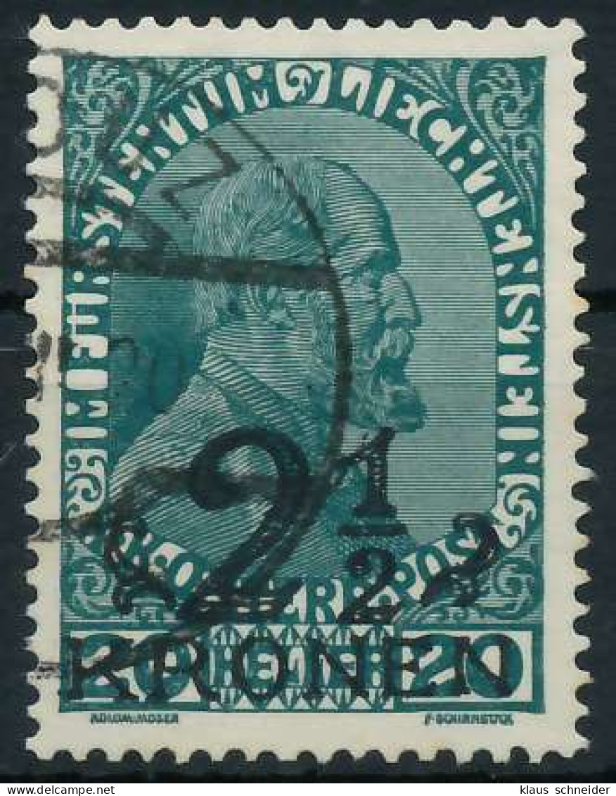 LIECHTENSTEIN 1920 Nr 16 Gestempelt X28E056 - Used Stamps