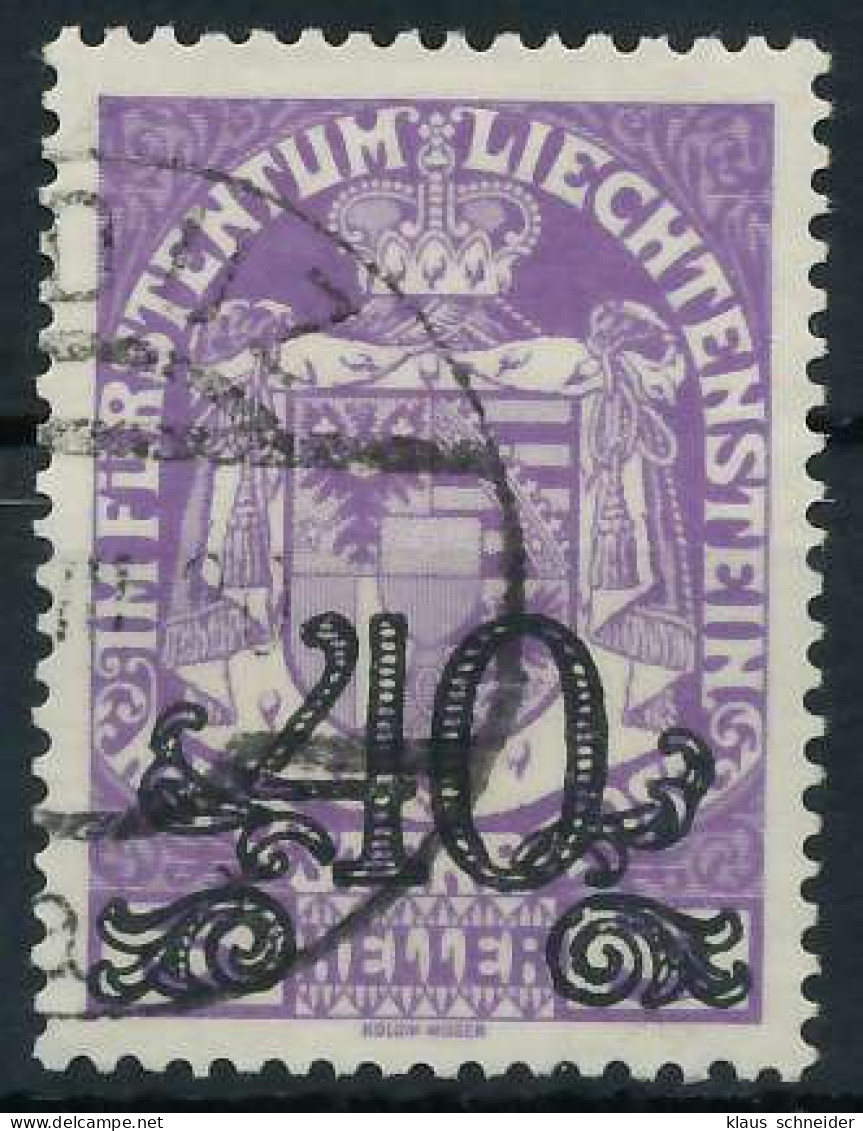 LIECHTENSTEIN 1920 Nr 14 Gestempelt X28E062 - Used Stamps
