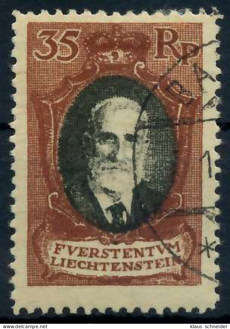 LIECHTENSTEIN 1921 Nr 56B Gestempelt X28E126 - Used Stamps
