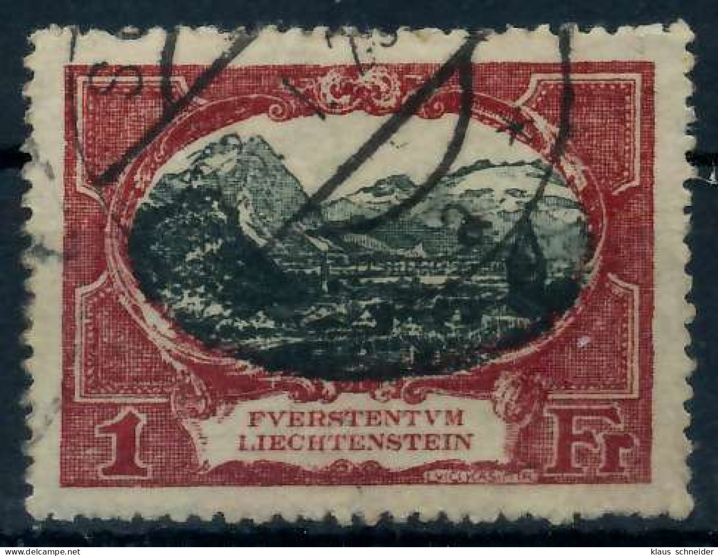 LIECHTENSTEIN 1921 Nr 60A Gestempelt X28E146 - Used Stamps