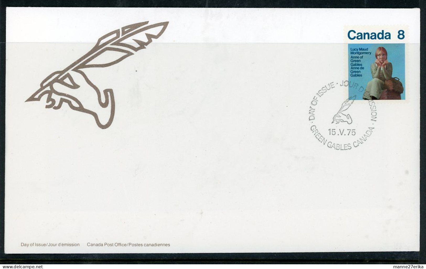 Canada FDC 1975 Canadian Authors - Lettres & Documents