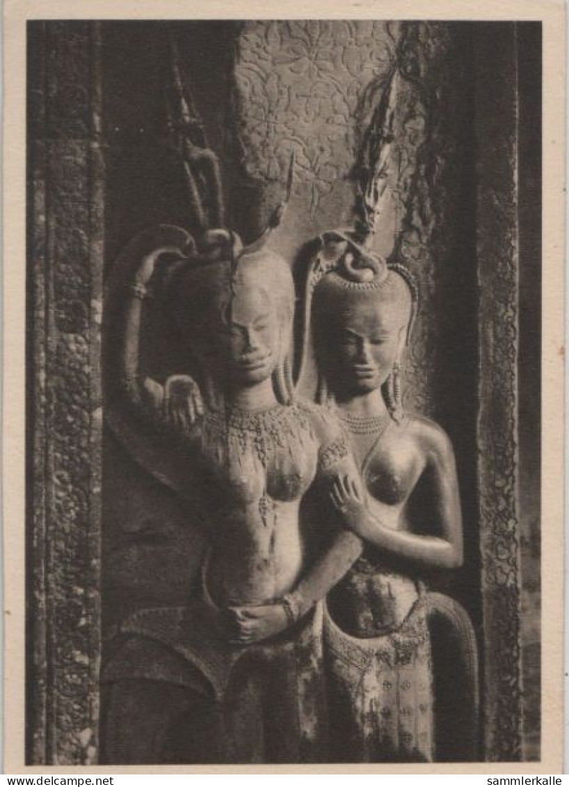 77926 - Anglor-Wat - Zwei Dewatas - Ca. 1955 - Sculture
