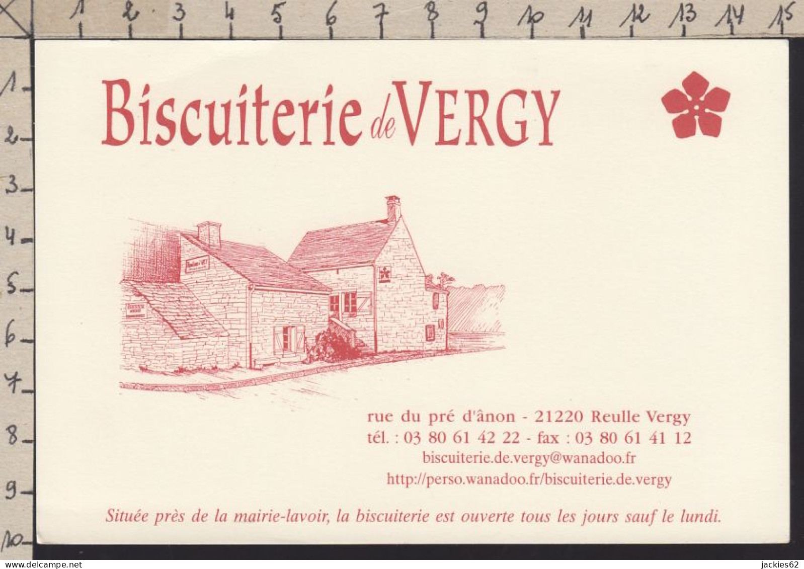 129420/ BISCUITERIE DE VERGY, Reulle Vergy - Werbung