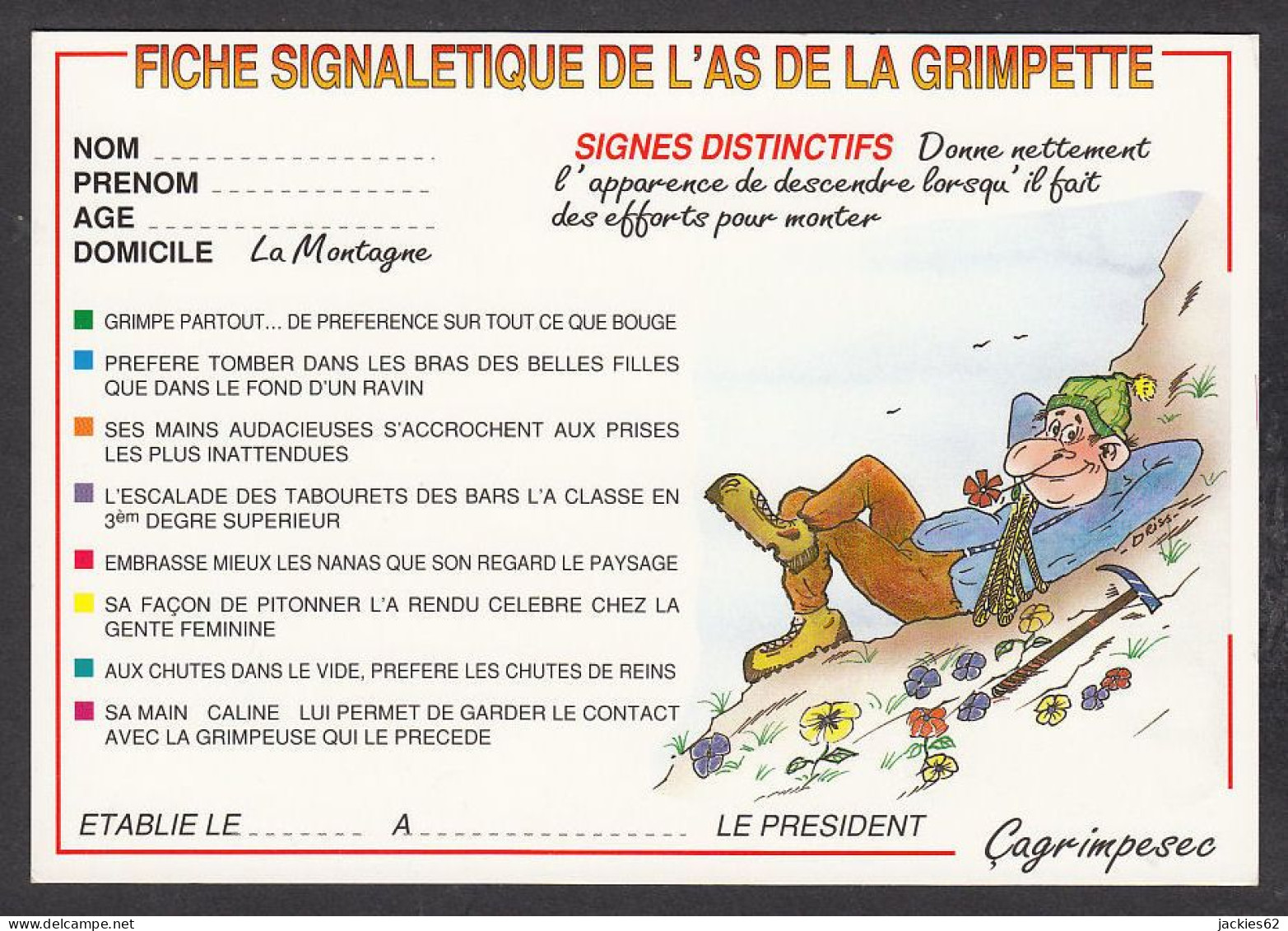 094790/ L'as De La Grimpette - Humour