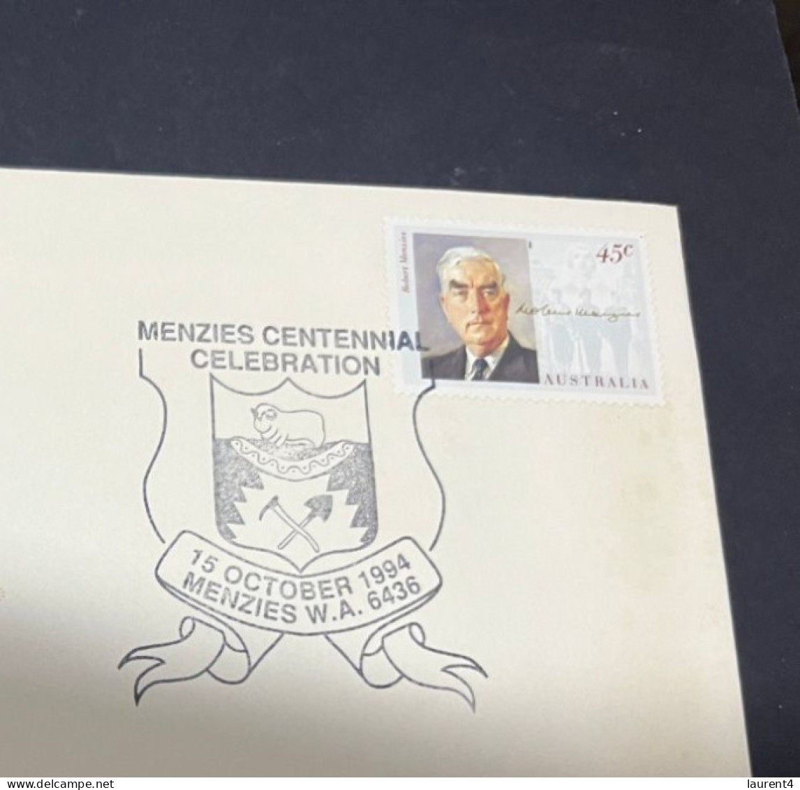 27-3-2024 (4 Y 12) Australia - 1994 - (PM Robert) Menzies Centennial Celebration - FDC