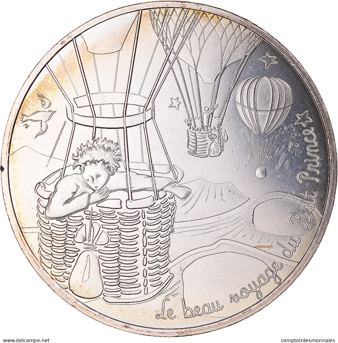 France, 10 Euro, Le Beau Voyage Du Petit Prince, 2016, N°19/24, FDC, Argent - France
