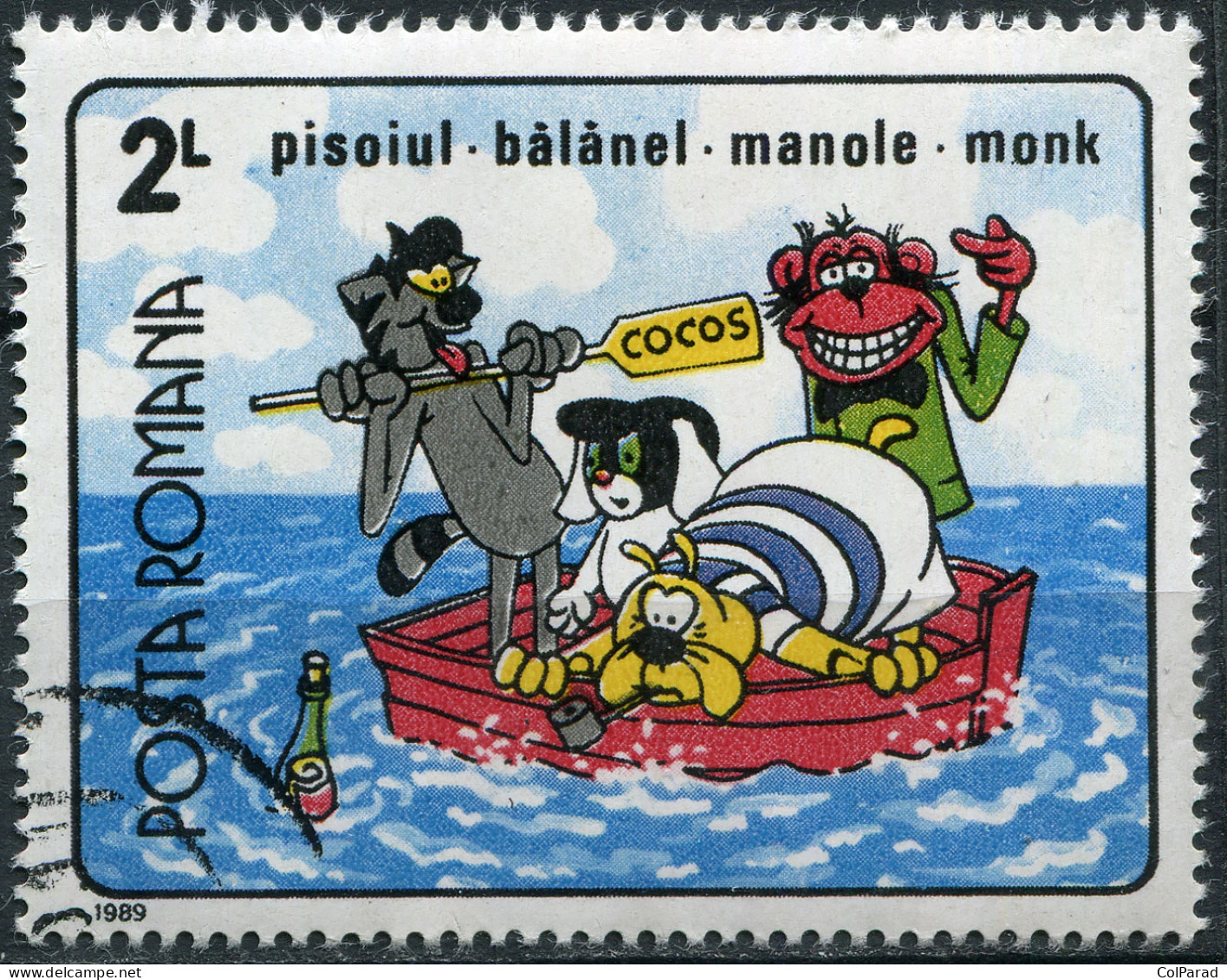 ROMANIA - 1989 - STAMP CTO - Cartoons "Who Laughs Last" - Ongebruikt