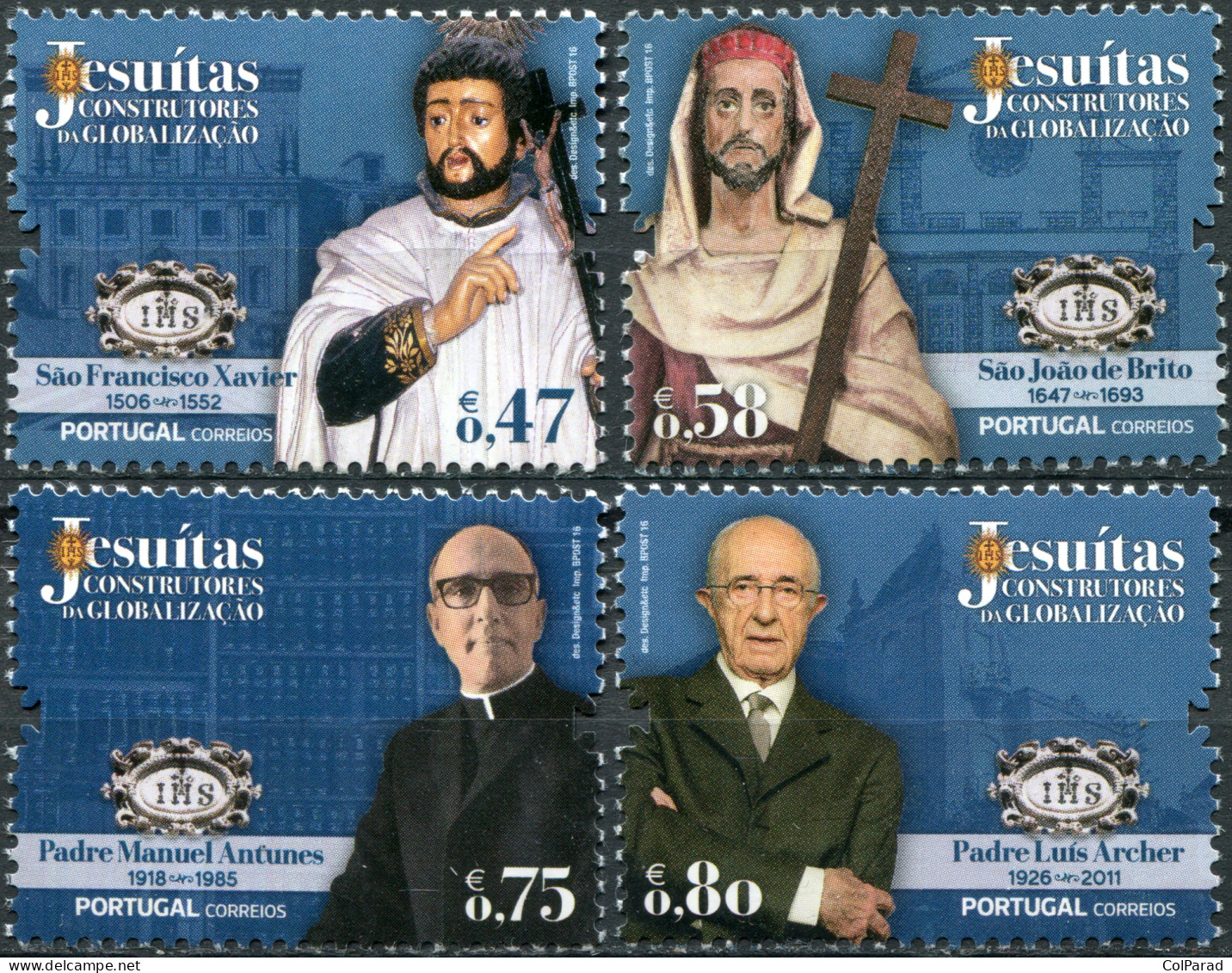 PORTUGAL - 2016 - SET MNH ** - The Jesuits - Builders Of Globalisation - Neufs