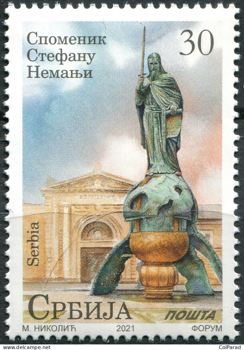 SERBIA - 2021 - STAMP MNH ** - Stefan Nemanja Monument, Belgrade - Serbie