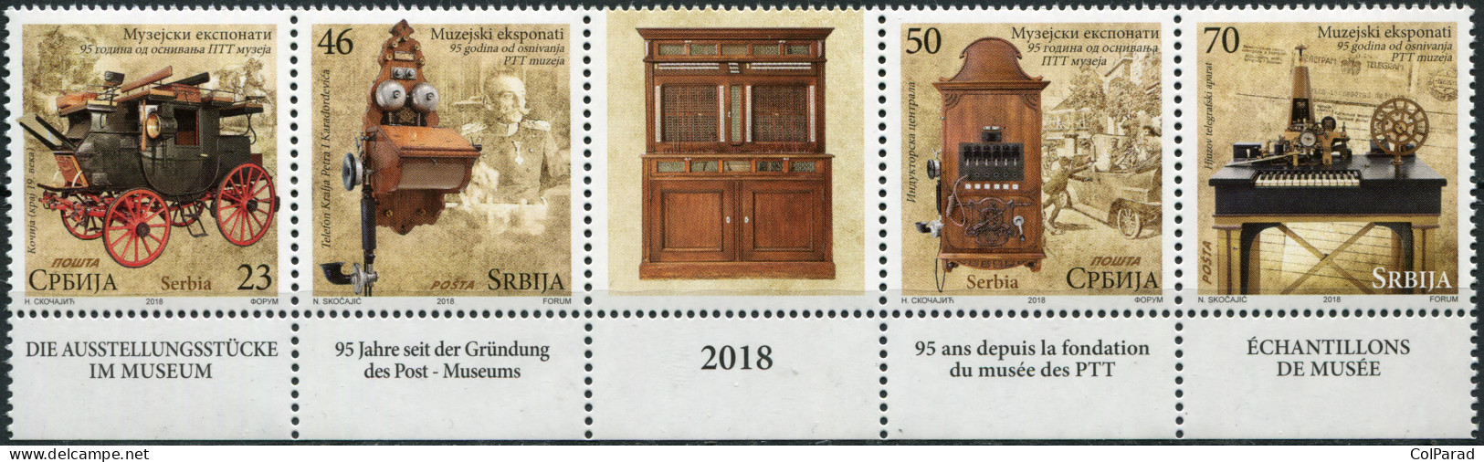 SERBIA - 2018 - BLOCK MNH ** - 95th Anniversary Of The PTT Museum. T3 - Serbie