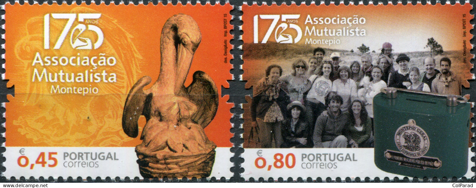 PORTUGAL - 2015 - SET MNH ** - Montepio Mutual Association - 175 Years - Unused Stamps